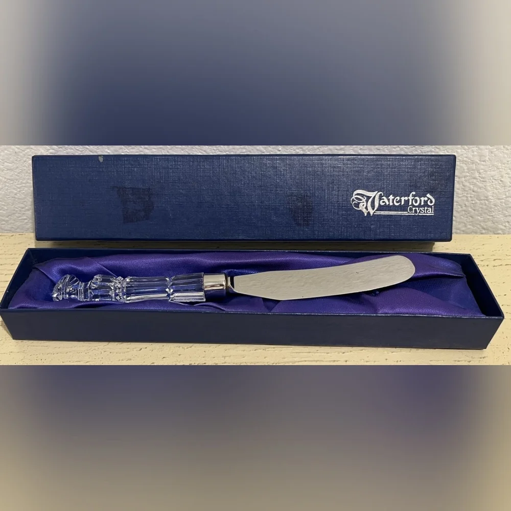 Waterford Crystal Lismore Butter Knife Vintage New